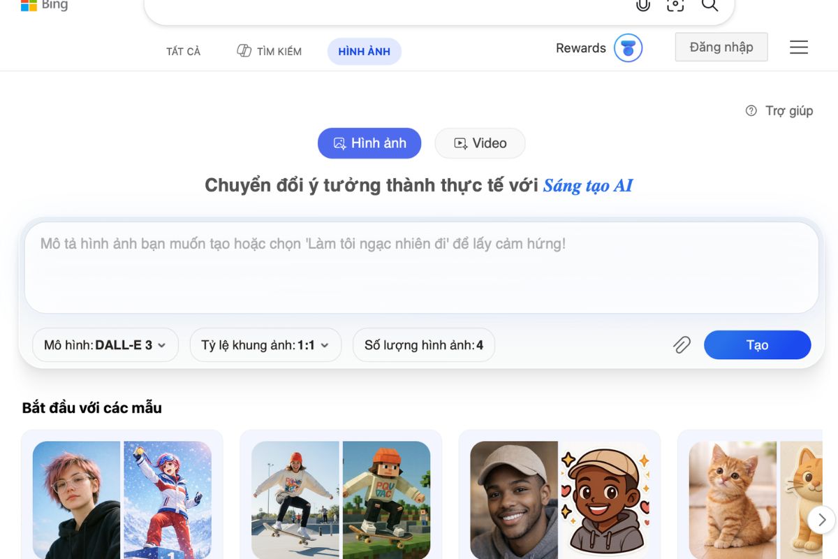 Bing Image Creator - AI vẽ miễn phí kết hợp ChatGPT