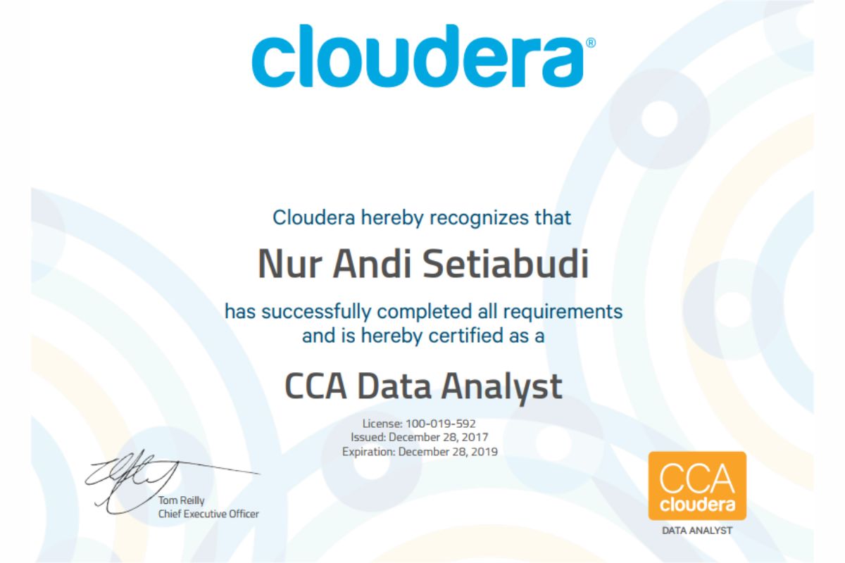 Chứng chỉ Cloudera Certified Data Analyst